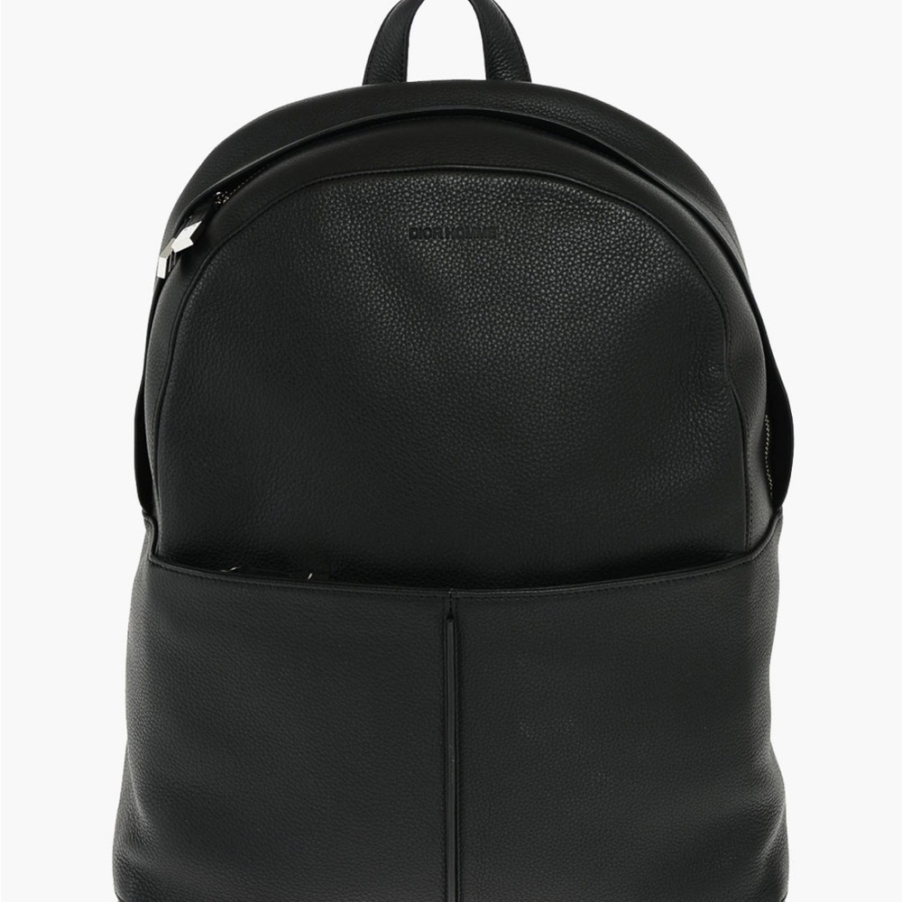 Dior Homme black leather backpack